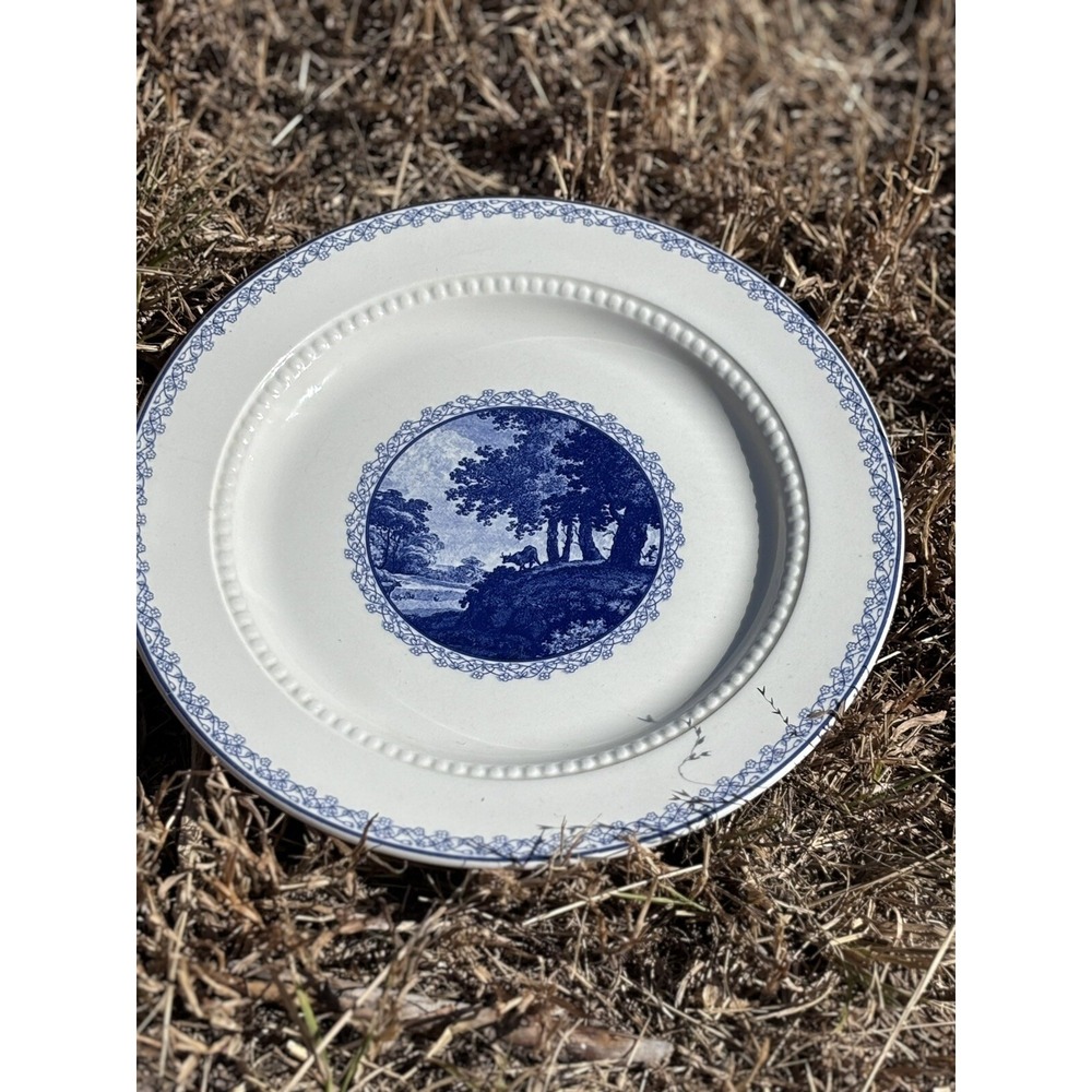 Vintage Royal Cauldon Bristol Ironstone Scenario England Dinner Plate 1652